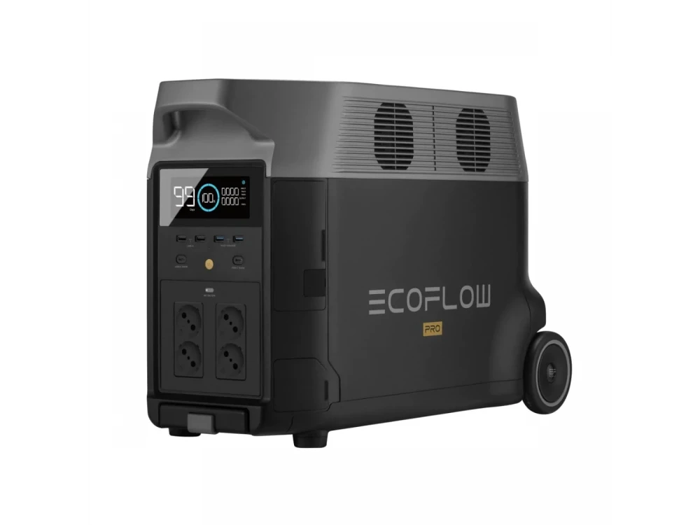 EcoFlow Delta Pro Portable Power Station, 1125k mAh, 4500 W / 3600 Wh, 100W PD, 4*USB & Car Input