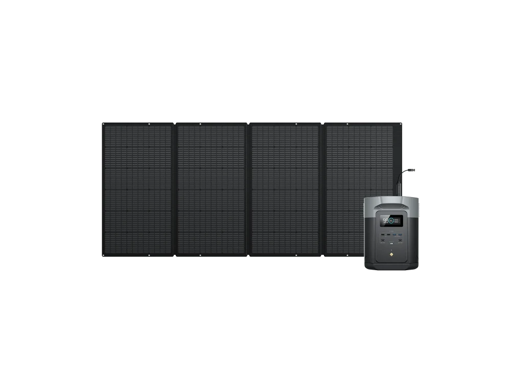 EcoFlow Delta 2 Max Portable Power Station Î¦Î¿Ï�Î·Ï„ÏŒÏ‚ Î£Ï„Î±Î¸Î¼ÏŒÏ‚ Î•Î½Î­Ï�Î³ÎµÎ¹Î±Ï‚ 3100 W/2048 Wh, 100W PD LiFeP04 Battery & Car Input