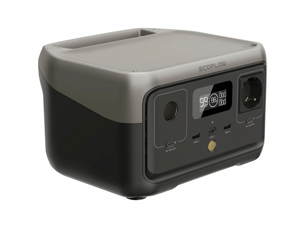 EcoFlow River 2 Portable Power Station 600 W/256 Wh, 60W PD LiFeP04 Battery & Car Input - OPEN PACKAGE