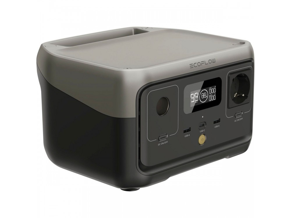 EcoFlow River 2 Portable Power Station 1600 W/256 Wh, 60W PD LiFeP04 Battery & Car Input