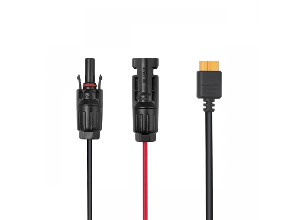 EcoFlow MC4 to XT60 Solar Cable, for conencting Solar Panels with Power Station, 5m (Red/ Black)