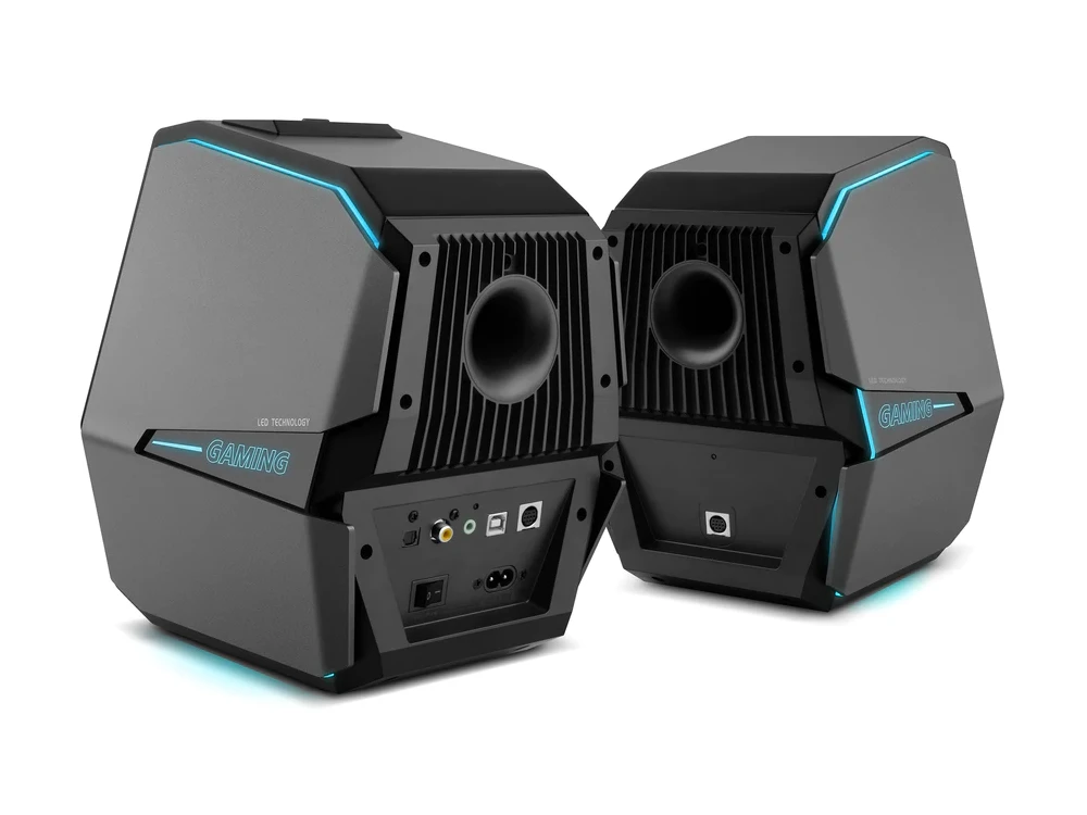Edifier G5000 Bluetooth Gaming Speakers, Hi-Res Ηχεία Υπολογιστή 2.0 με Ισχύ 88W & RGB, Μαύρα