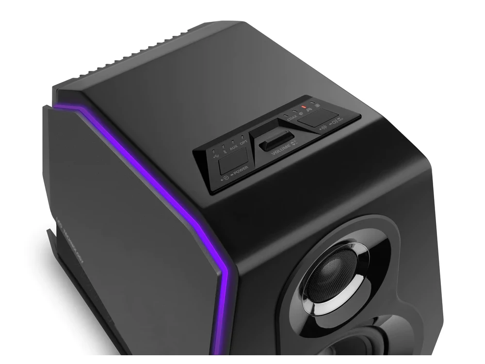 Edifier G5000 Bluetooth Gaming Speakers, Hi-Res Ηχεία Υπολογιστή 2.0 με Ισχύ 88W & RGB, Μαύρα