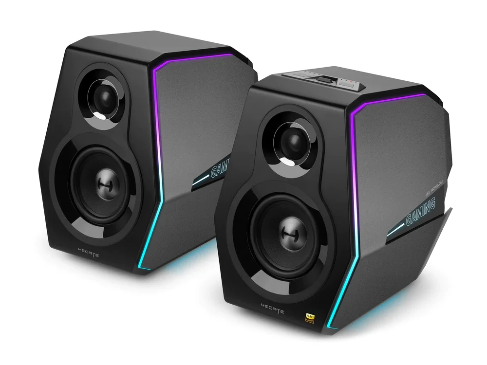 Edifier G5000 Bluetooth Gaming Speakers, Hi-Res Computer Speakers 2.0 with 88W Power & RGB, Black