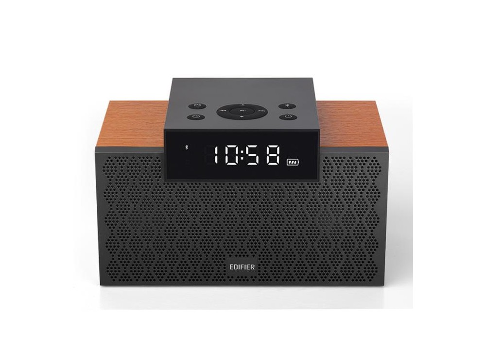 Edifier MP260 Portable Bluetooth Speaker 20W, With Clock & Alarm, Brown