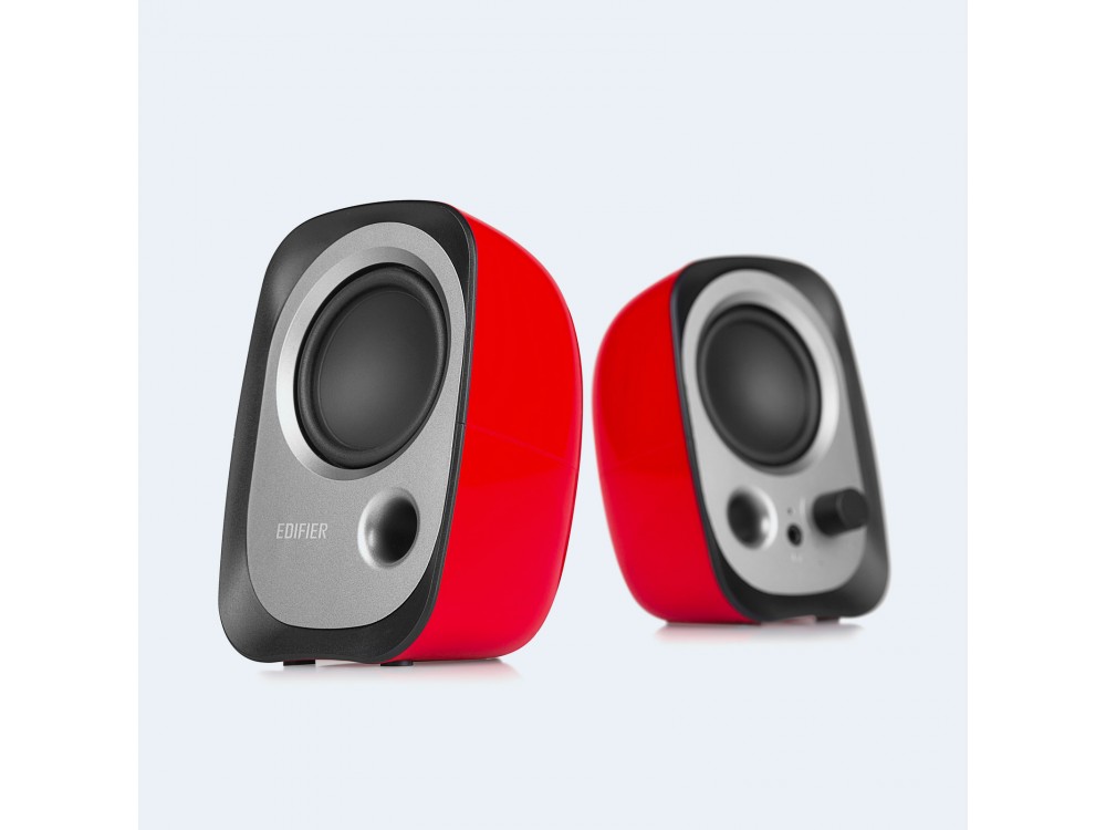 Edifier R12U Ηχεία Υπολογιστή 2.0 με Ισχύ 4W, Κόκκινα