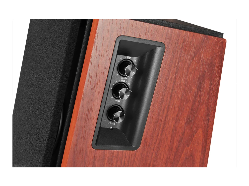 Edifier R1700BT Active 2.0 Bookshelf Speaker 66W, Self Power Speaker 2 Ways with Bluetooth 5.1, 2 Pieces Set Brown