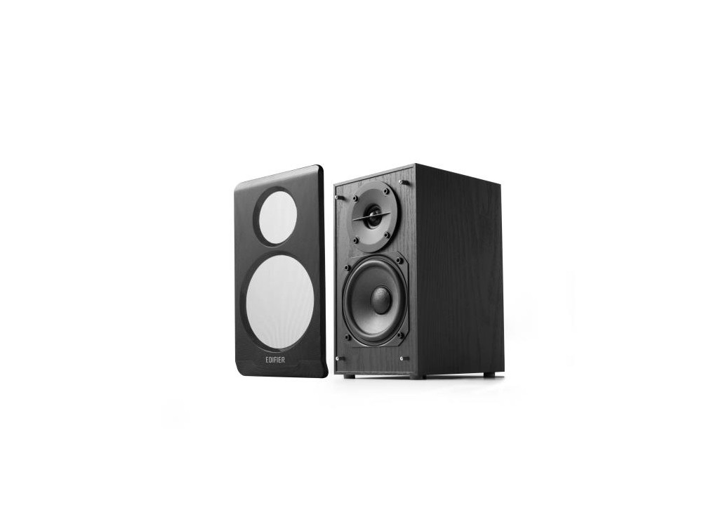 Edifier R33BT 10W Bluetooth 2-Way Self-Powered Studio Monitor Speakers, Set of 2, Black