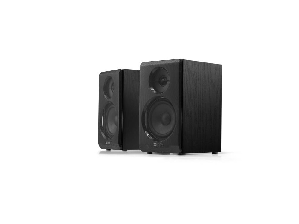 Edifier R33BT 10W Bluetooth 2-Way Self-Powered Studio Monitor Speakers, Set of 2, Black