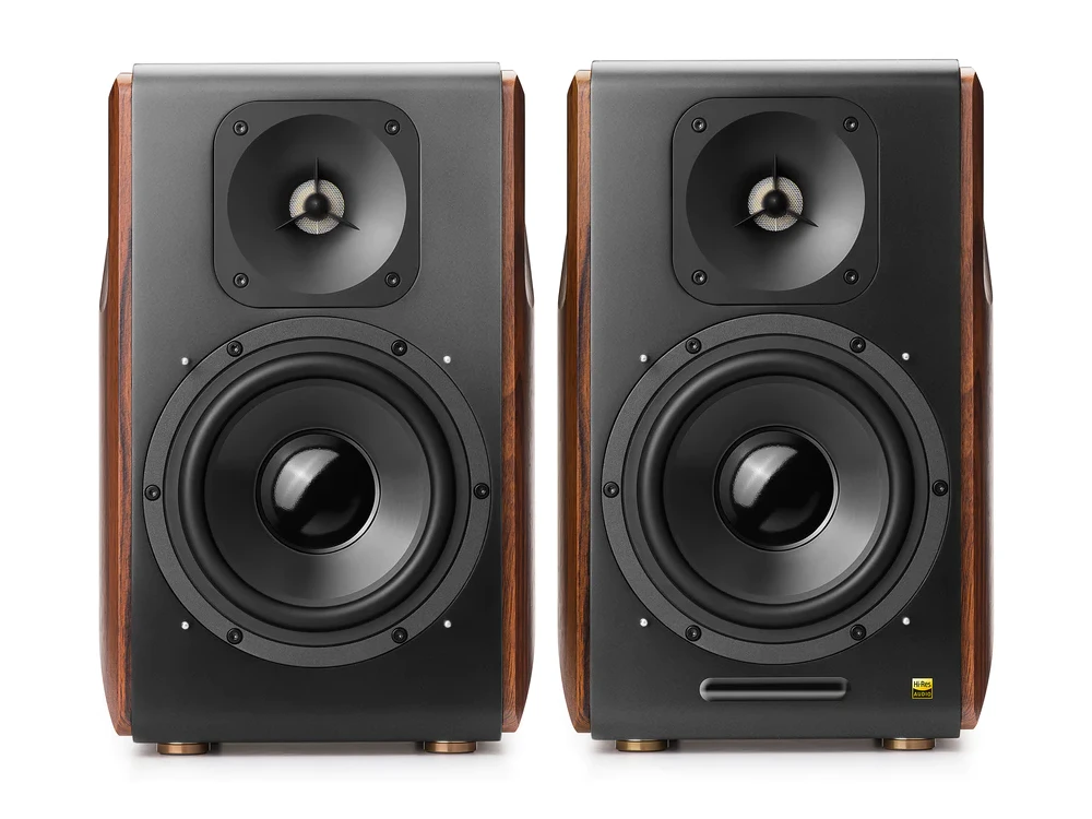 Edifier S3000Pro Active 2.0 Bookshelf Speaker 256W, Hi-Res Audio Self Power Speaker 2 Ways with Bluetooth, 2 Pieces Set, Black