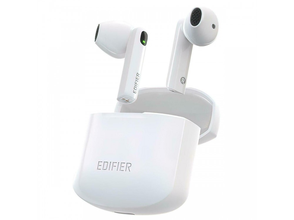 Edifier W200T mini Bluetooth 5.1 Ακουστικά TWS με aptX & CVC 8.0, Λευκά