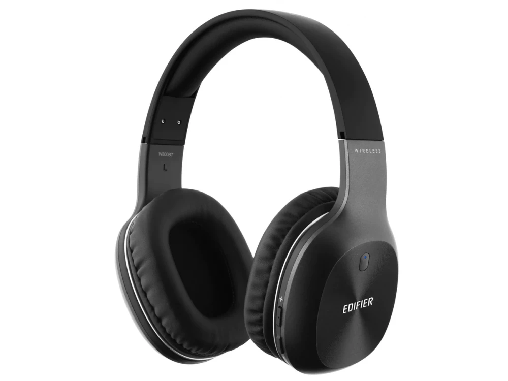 Edifier W800BT Plus Bluetooth ακουστικά, Over Ear Headphones Bluetooth 5.1 με aptX & CVC 8.0, Μαύρα