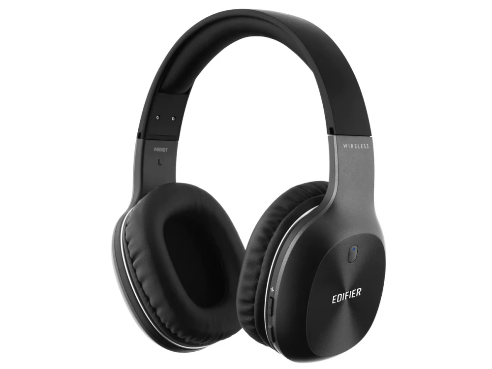 Edifier W800BT Plus Bluetooth headset, Over Ear Headphones Bluetooth 5.1 with aptX & CVC 8.0, Black