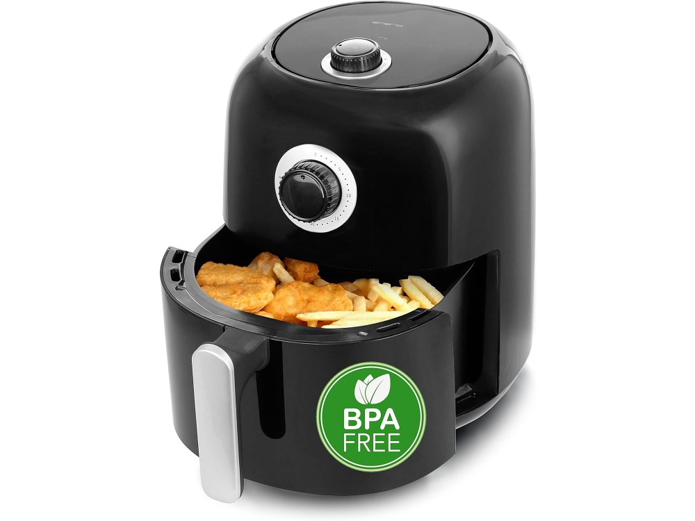 Emerio Air Fryer, Φριτέζα Αέρος 3lt για Υγιεινό Μαγείρεμα, 1450W, BPA free με Χρονοδιακόπτη 30 Λεπτών