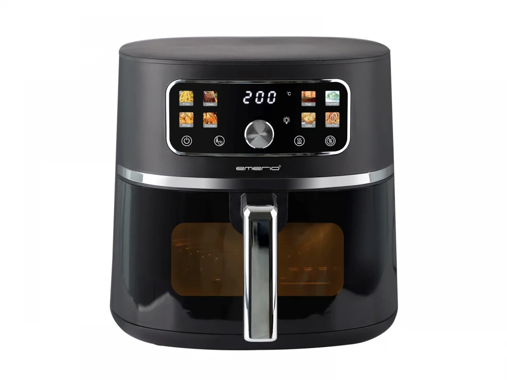 Emerio Air Fryer, XL 5.7lt Air Fryer for Healthy Cooking, PFAS-Free, Color Display + Viewing Window