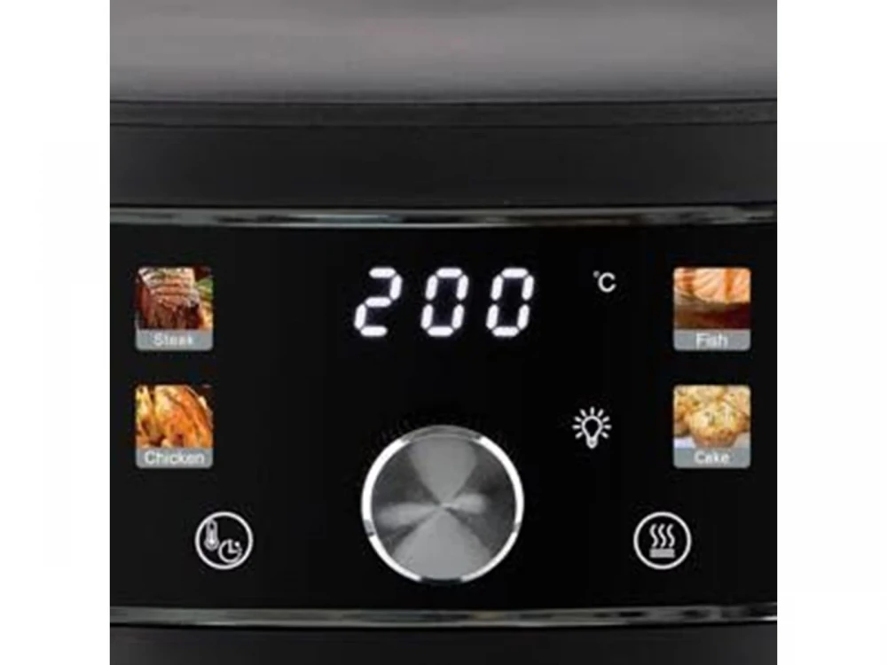 Emerio Air Fryer, XL 5.7lt Air Fryer for Healthy Cooking, PFAS-Free, Color Display + Viewing Window