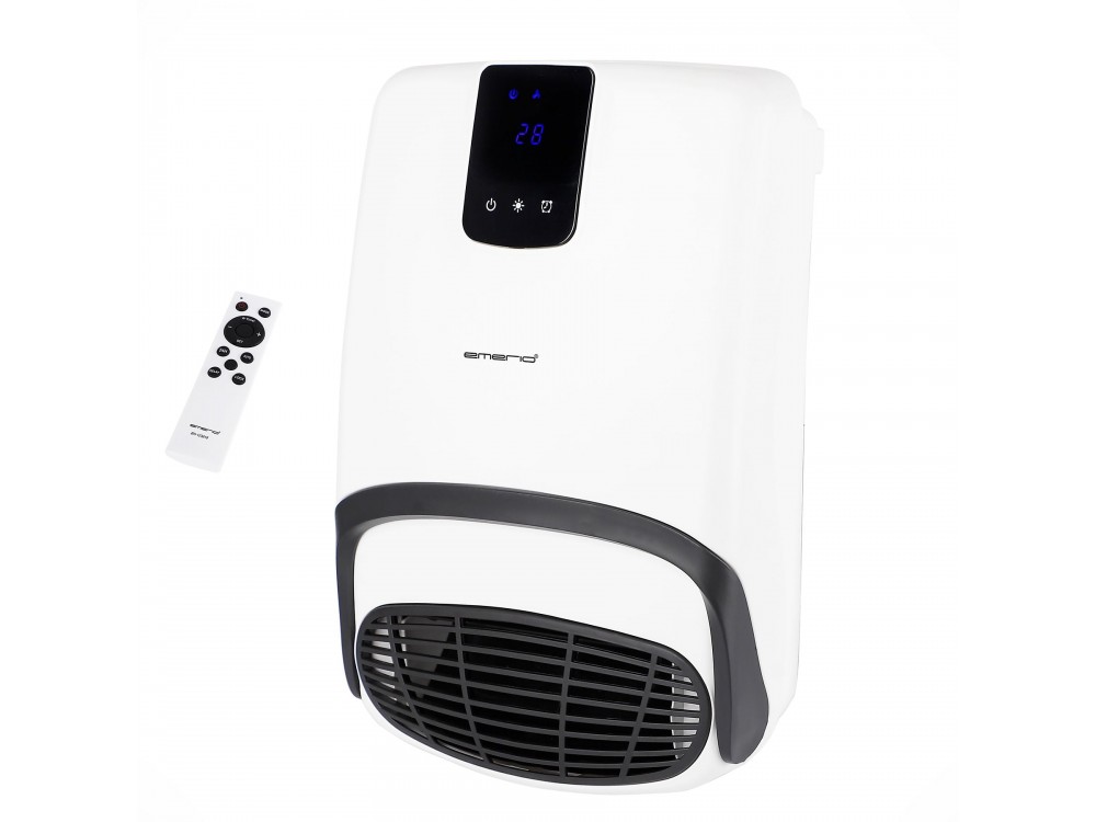 Emerio Bathroom Heater 2000W, Bathroom Fan Heater with Timer & Control, White