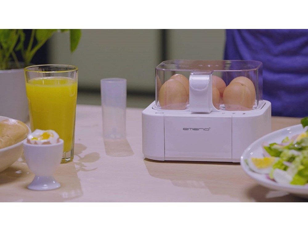 Emerio EB-115560 Egg Boiler, Βραστήρας 6 Αυγών 400W με 3 Επίπεδα Βρασίματος και Φωνητικές Ειδοποιήσεις