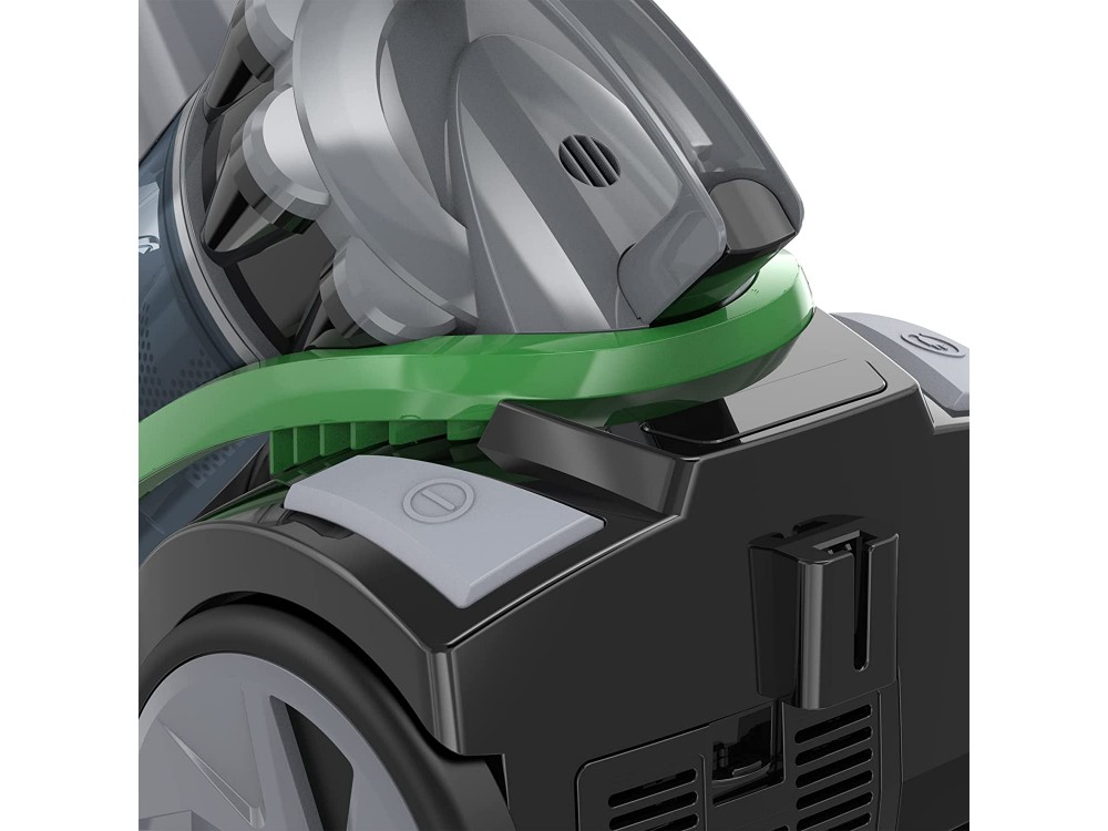 Emerio Eco Cyclone Vacuum Cleaner, Ηλεκτρική Σκούπα 900W χωρίς Σακούλα, με Φίλτρο HEPA & Κάδο 2L, Black / Green