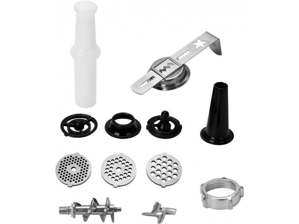 Emerio Electric Meat Grinder 2500W, Minced Meat Grinder with 3 Levels & Accessories for Meatballs, Sausages & Biscuits, Black