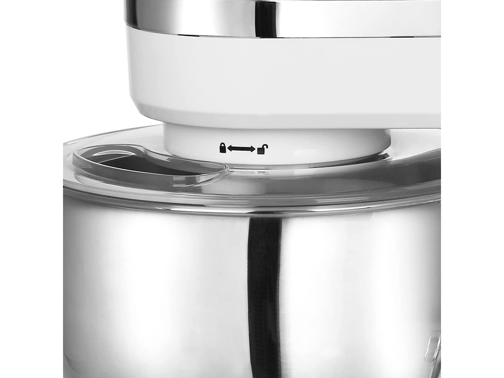 Emerio Food Stand Mixer, 1000W, Inox 5L & 3 Blenders, 6 Speeds + Pulse Function