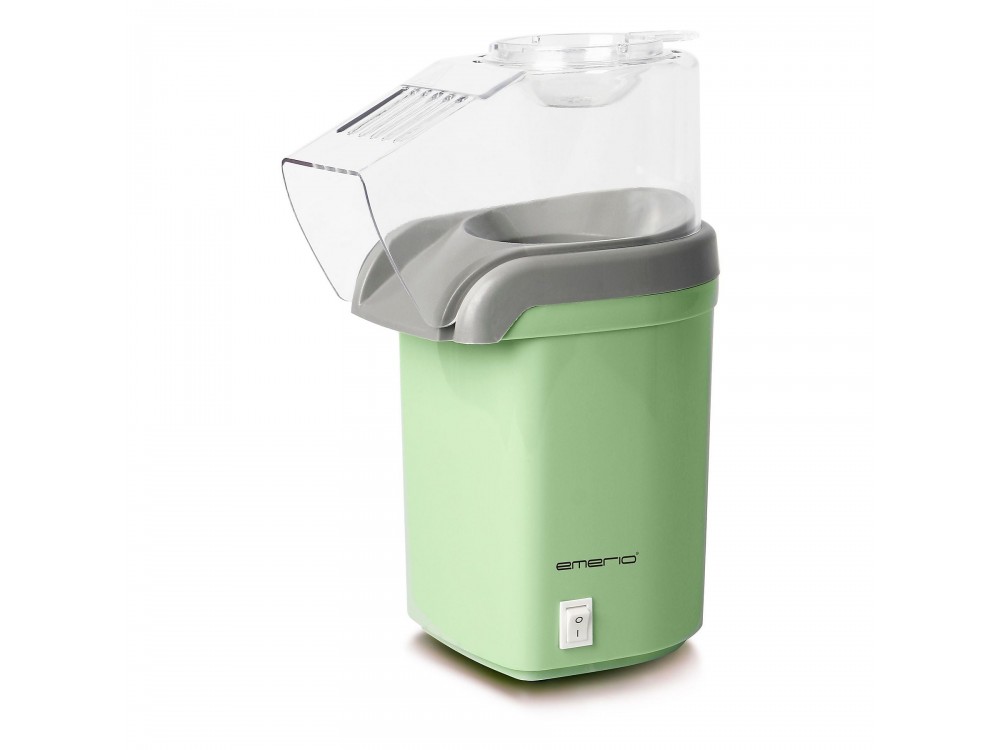 Emerio Popcorn Maker, Hot Air Popcorn Machine for Healthy Snacks, Green