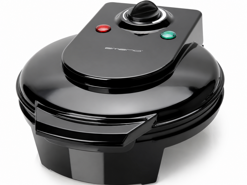 Emerio Waffle Maker, 1200 W Waffle Maker with Adjustable Temperature, For 5 Heart-Shaped Waffles, BPA-Free