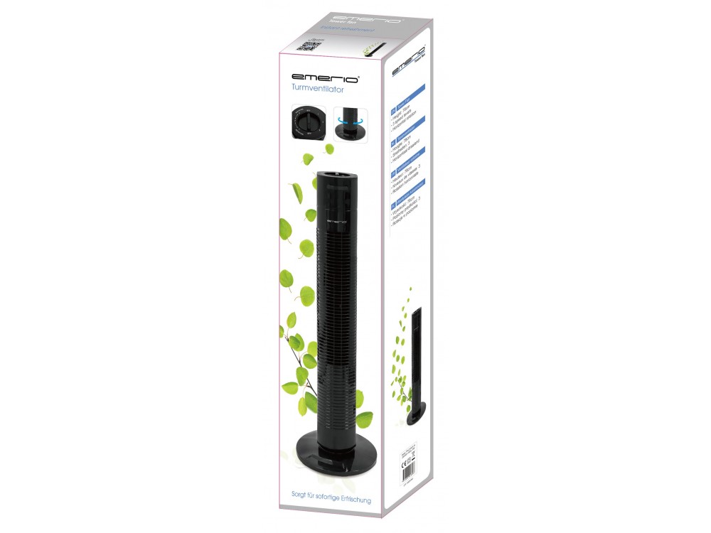 Emerio Tower Fan,78cm, Black