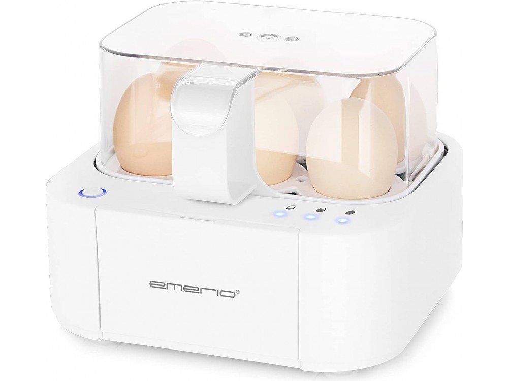 Emerio EB-115560 Egg Boiler, Βραστήρας 6 Αυγών 400W με 3 Επίπεδα Βρασίματος και Φωνητικές Ειδοποιήσεις