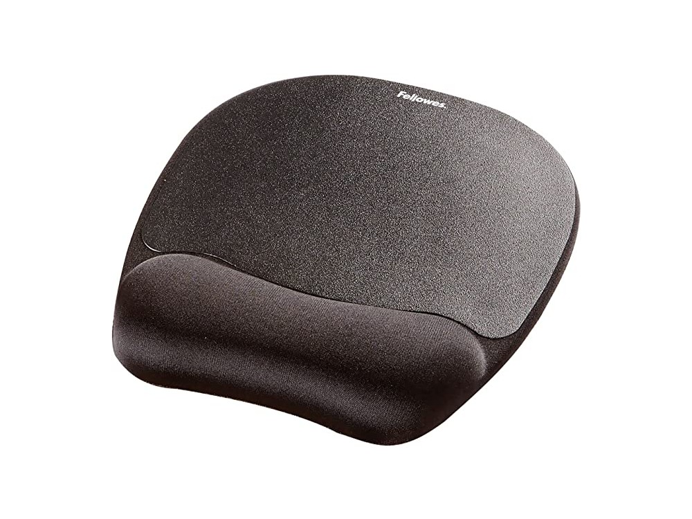 Fellowes Memory Foam Mouse Pad with Gel, Arm Rest (23,5x20cm), Black
