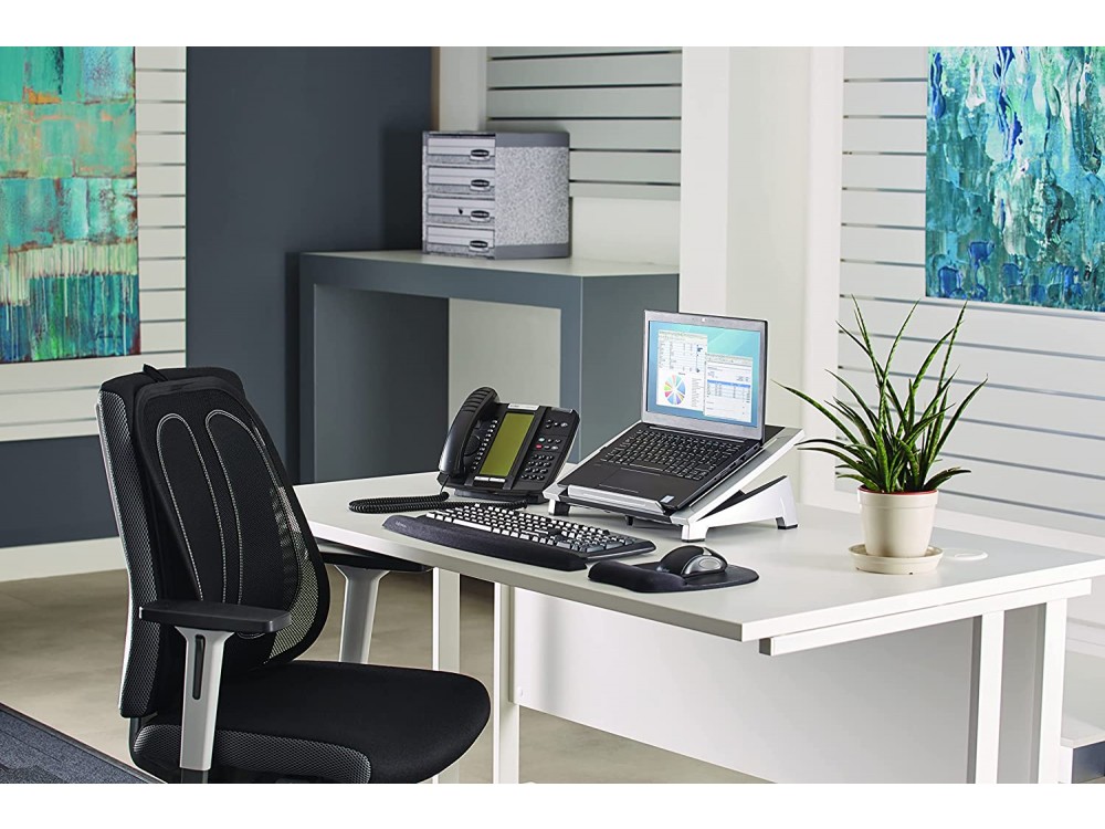 Fellowes Office Suites™ Stand με Ρυθμιζόμενη Κλίση για Laptop / Macbook 10-17.3", Silver