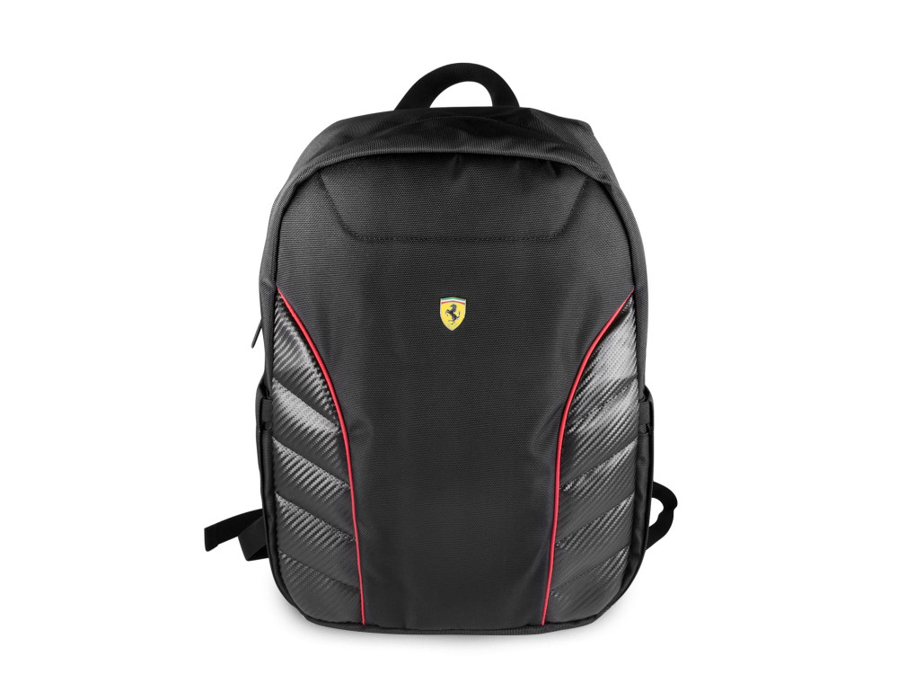 Ferrari Computer Backpack Scuderia Τσάντα Laptop Licensed για Laptop έως 15.6" με Official 3D Logo & USB Port, Μαύρη