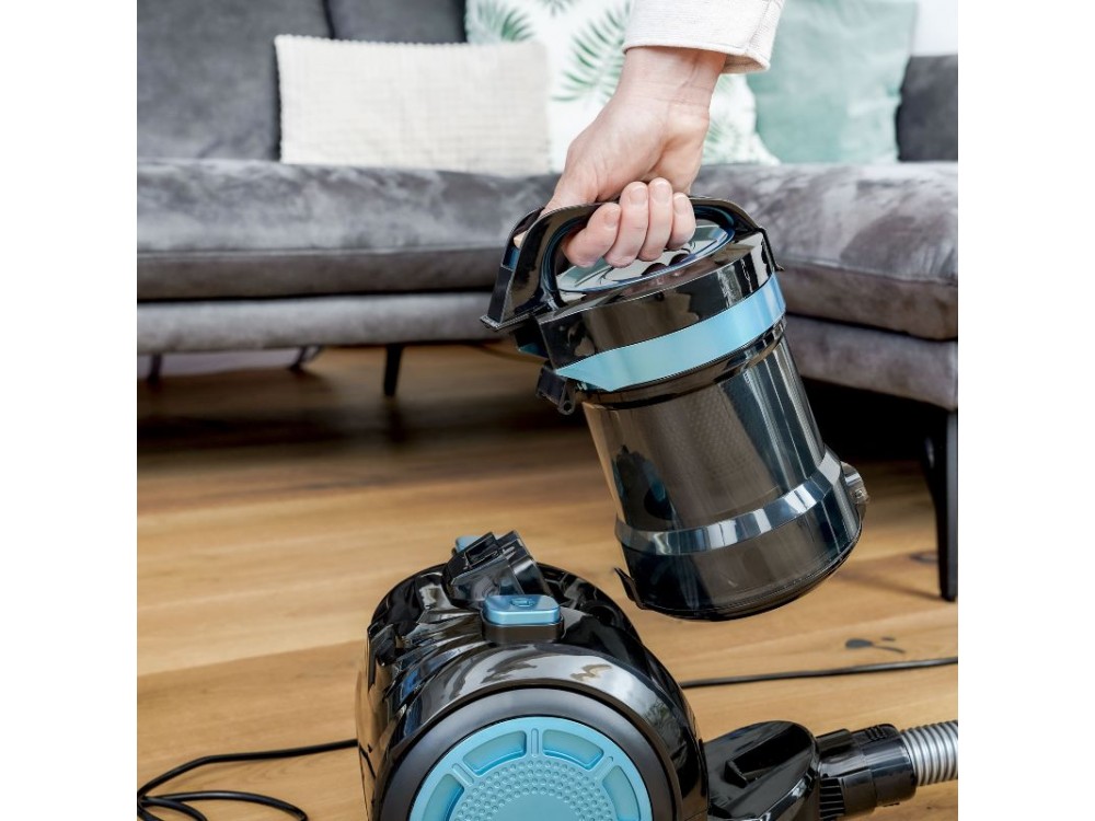 First Austria FA-5547-4-BL Bagless Vacuum Cleaner, with 2L Bucket & HEPA Filter 800W, Blue