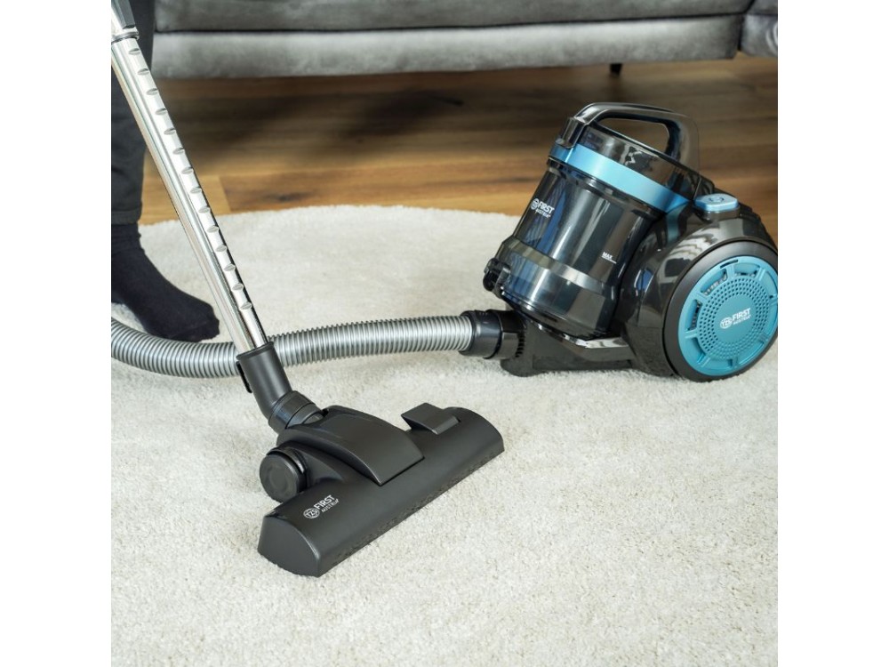 First Austria FA-5547-4-BL Bagless Vacuum Cleaner, with 2L Bucket & HEPA Filter 800W, Blue