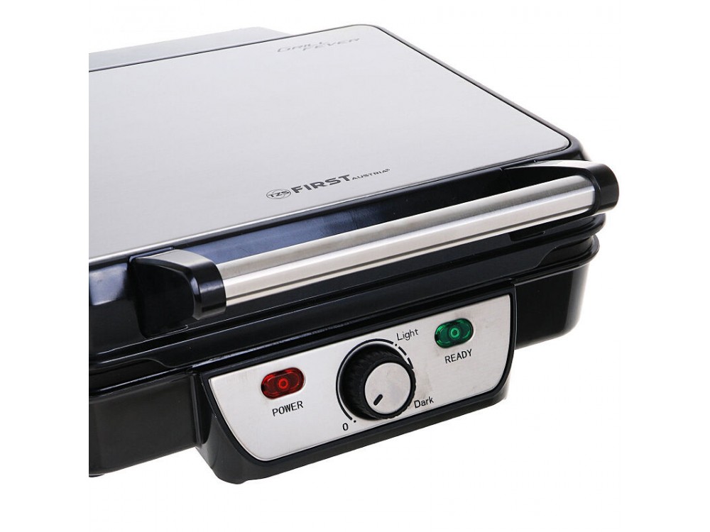 First Austria Toaster Grill 1800W with non-stick plates & grease tray - FA-5343-2