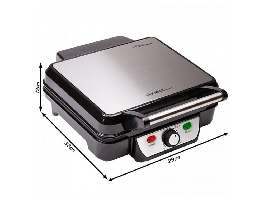 First Austria FA-5343-2 Τοστιέρα Grill 1800W με Αντικολλητικές Πλάκες & Δοχείο για Απομάκρυνση Λίπους