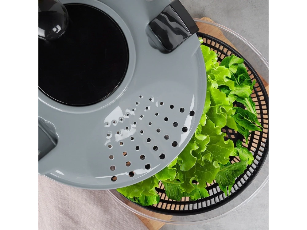 Vilde Premium Salad Spinner, Vegetable Colander 26cm, Grey