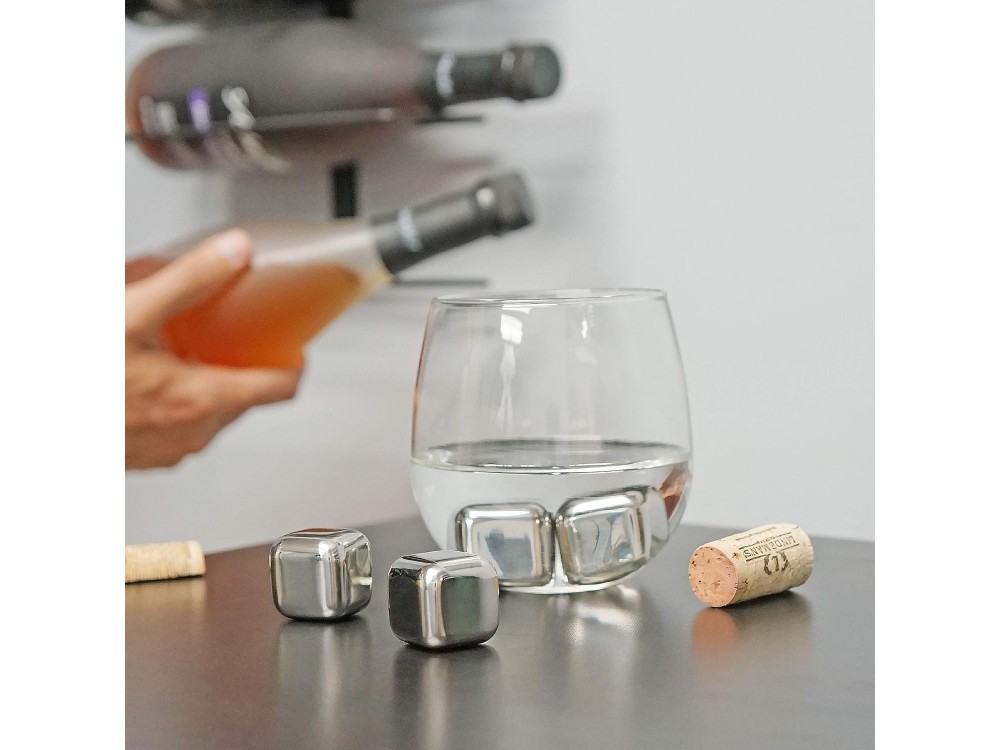 Forneed Stainless Steel Ice Cubes, Παγάκια Ανοξείδωτα Σετ των 4τμχ