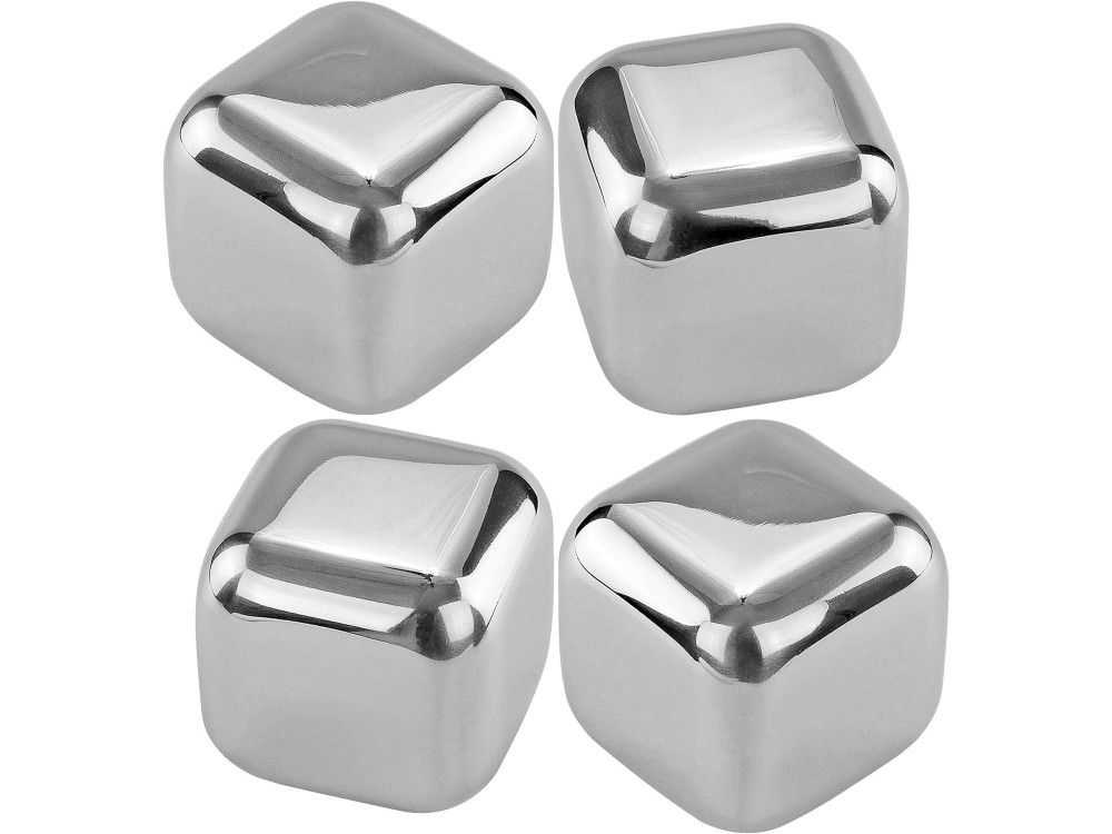 Forneed Stainless Steel Ice Cubes, Παγάκια Ανοξείδωτα Σετ των 4τμχ