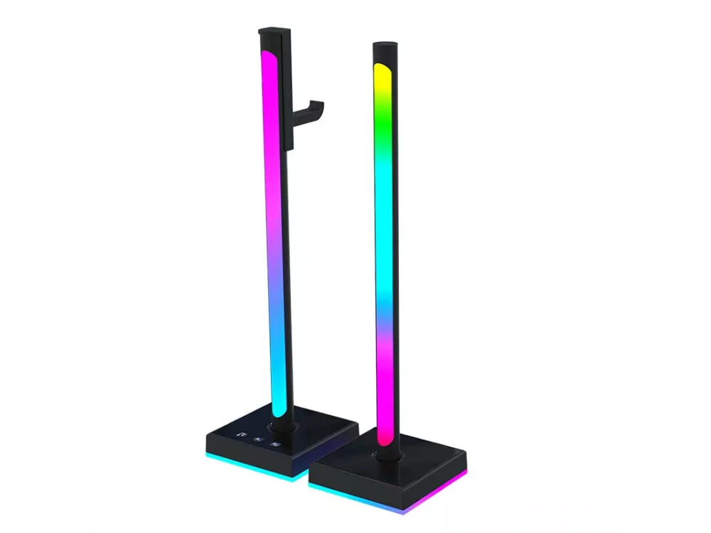 Ajazz ABL190 RGB Light Bars with Headset Stand and APP Control, Black
