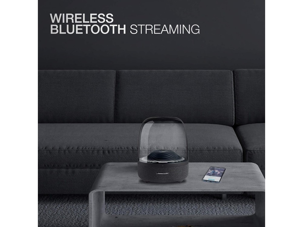 Harman Kardon Aura Studio 3, Φορητό Bluetooth Ηχείο 360 Μοιρών 130W RMS με Ambient Lighting, Black
