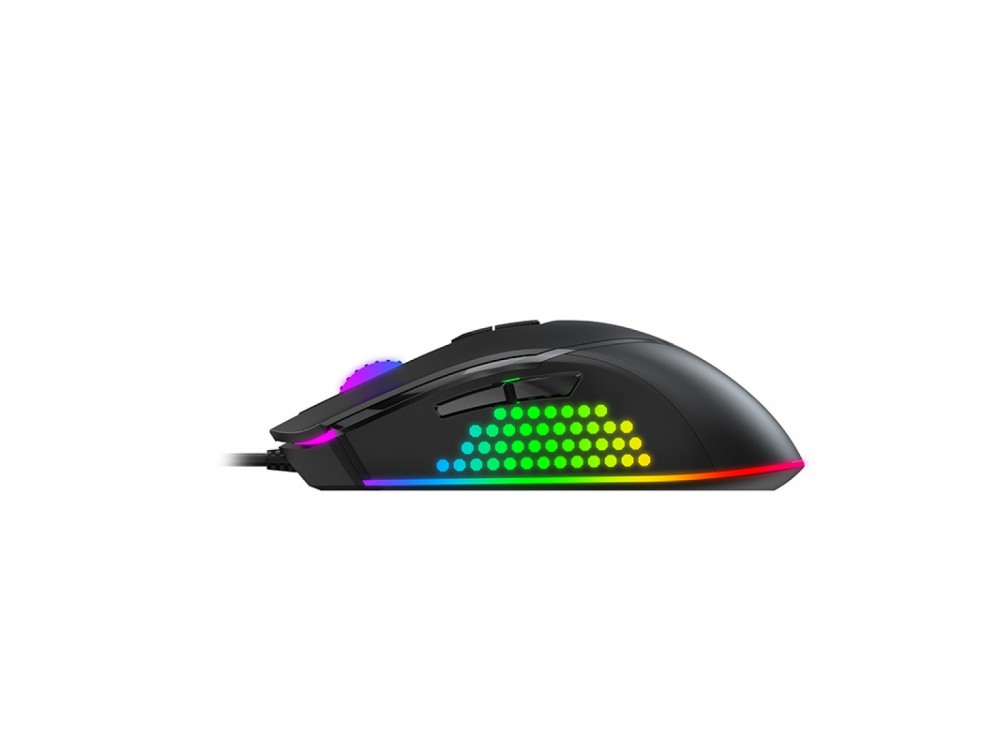 Havit Gamenote MS814 RGB Optical Gaming Mouse, Ποντίκι 1.000-7.000 DPI, 7 Buttons, Μαύρο