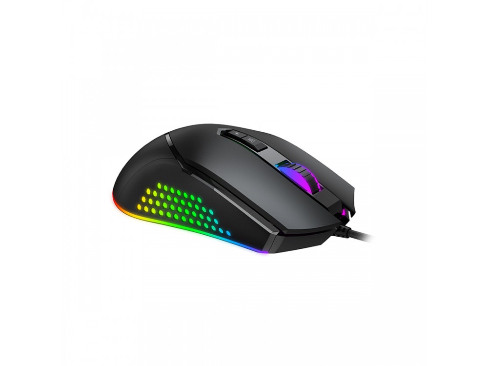 Havit Gamenote MS814 RGB Optical Gaming Mouse, Ποντίκι 1.000-7.000 DPI, 7 Buttons, Μαύρο