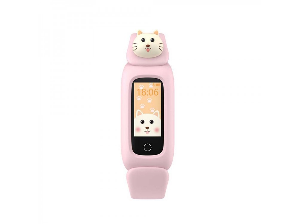 Havit M81 Παιδικό Smartwatch με Λουράκι από Καουτσούκ/Πλαστικό, Ροζ