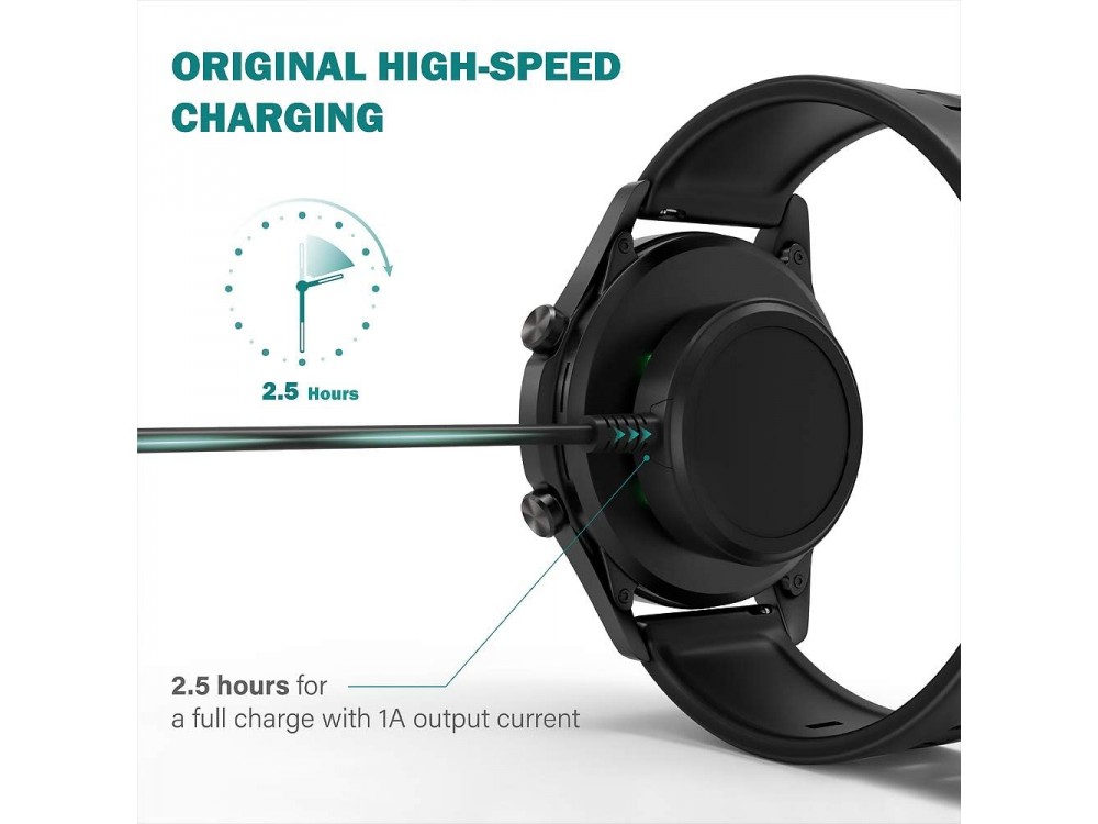 TUSITA Charging Cable Compatible with Huawei Watch Classic Sport/GT/GT2/GT 2e/Magic 2/Dream/GS Pro 1m, Black
