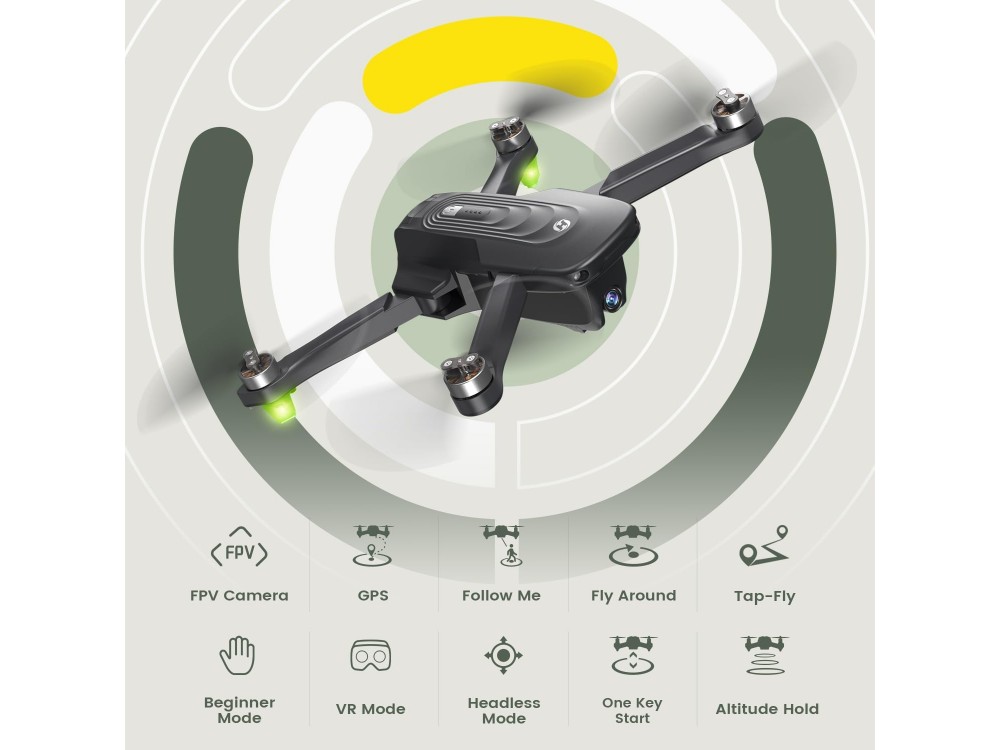 Holy Stone HS175D Drone 4K Camera με Auto Return, Follow Me, 2 Μπαταρίες & GPS