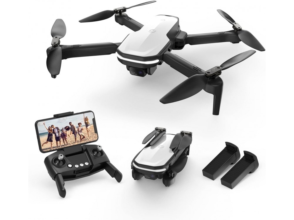 Holy Stone HS280 WiFi Drone 2.4GHz with 1080p 25fps Camera, Controller & 2 Batteries, Smartphone Compatible