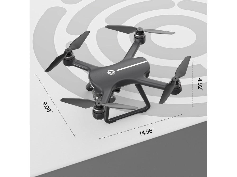 Holy Stone HS700E Drone with Camera 4Κ, EIS, GPS , Controller, Flight Duration 23 Minutes & 2 Batteries