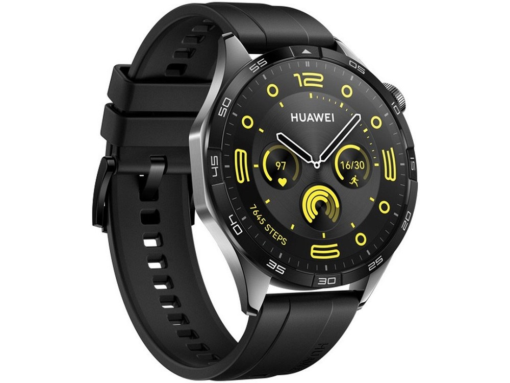 Huawei Watch GT 4 46mm, Waterproof Smartwatch with Oscilloscope & AMOLED Display, Black - OPEN Package