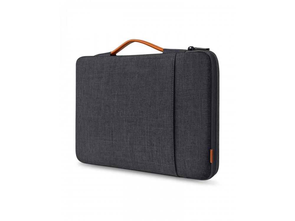 Inateck 360° Protection Sleeve/Laptop Case 15.6" Waterproof for Macbook / DELL XPS / HP / Surface, with External Case, Black Grey